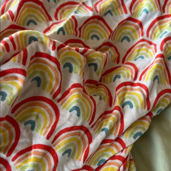 Little Sleepies Rainbow Crib Sheet Bamboo Colorful - Picture 3 of 3